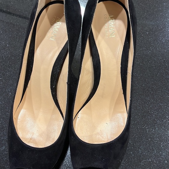 ARMANI- peep toe shoes size 38.5 - Picture 5 of 9